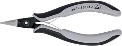 Knipex 34 12 130 ESD Platte tang ESD Recht Chroom-vanadium kogellagerstaal 135 mm