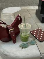 Lunso Kobo Clara BW / Clara Colour hoesje (6 inch) - Vegan Saffiano Leren Sleep Cover - Vintage Dots - thumbnail