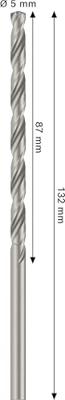 Bosch Accessoires PRO Metal HSS-G Metaalboor | Lang | DIN 340 | 5 x 87 x 132 mm - 2608577688