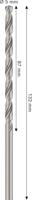Bosch Accessoires PRO Metal HSS-G Metaalboor | Lang | DIN 340 | 5 x 87 x 132 mm - 2608577688 - thumbnail