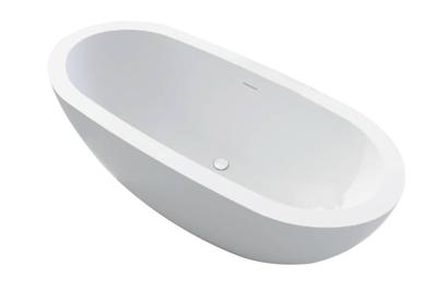 Best Design Vrijstaand Bad Cruise 180x80x60 cm Solid Surface Mat Wit