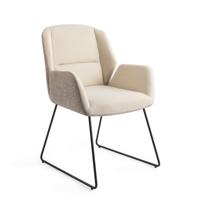 Jesper Home Eetkamerstoel 'Myoko' Slide Black, kleur Sandy Hill - thumbnail