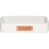 Zeepbakje Sealskin Pierra 12,2 x 8,6 cm Polyresin Wit - thumbnail