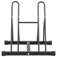 Fietsstandaard voor 2 fietsen vrijstaand staal - thumbnail