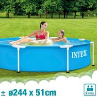 Intex Metal Frame Opzetzwembad 244x51 cm - Nampook - thumbnail