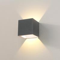 Wandlamp Artdelight Cube 2 Lichts LED 2700K Dimbaar Grafiet - thumbnail