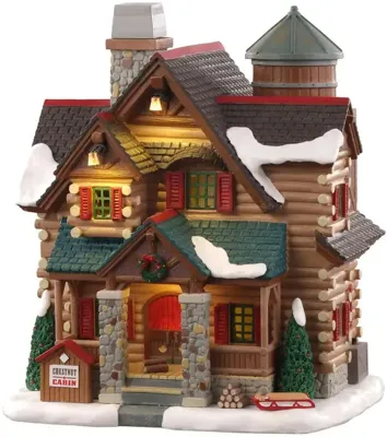 Chestnut cabin with 4.5v adaptor kerstfiguur LEMAX - Lemax Chestnut cabin with 4.5v adaptor kerstfiguur LEMAX - Lemax