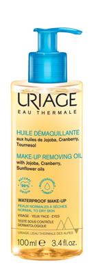 Uriage Thermaal water make-up verwijder olie 100 Milliliter