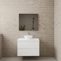 Boss & Wessing Badmeubel Paris 80 cm Met Topplaat Hoogglans Wit - 33768-170801 - thumbnail