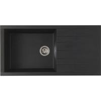 STRADOUR Gootsteen gebouwd in CUBE, in SMC ZWART STRO - 06, 1 dienblad, afm. 100 * 50 cm, handmatig legen - thumbnail