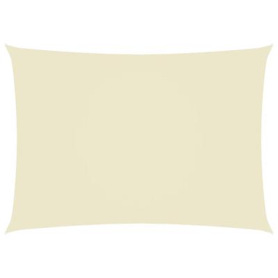 VidaXL Zonnescherm rechthoekig 2,5x5 m oxford stof crèmekleurig