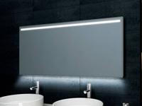 Badkamerspiegel Ambi one | 160x60 cm | Rechthoekig | Directe en indirecte LED verlichting | Touch button | Met verwarming - thumbnail