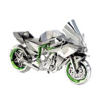 Metal Earth Iconx Kawasaki Ninja Green Metalen bouwpakket - thumbnail