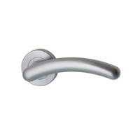 Hardbrass Deurkruk Milano op rozet - mat chroom - thumbnail