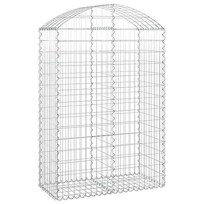 VidaXL Schanskorf gewelfd 100x50x140/160 cm gegalvaniseerd ijzer VidaXL Schanskorf gewelfd 100x50x140/160 cm gegalvaniseerd ijzer