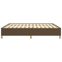 Bedframe zonder matras stof donkerbruin 180x200 cm - thumbnail
