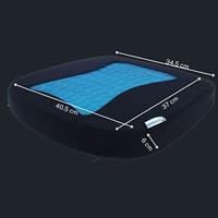 Cuscino per sedile comfort in gel - KINE TRAVEL - 169842 - Nero e blu - thumbnail