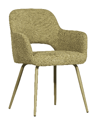 WOOOD Eetkamerstoel 'Jenny' Geweven, kleur Sage