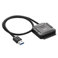 UGREEN-USB 3.0 naar SATA Adapter Kabel Converter voor 2 5 / 3 5 inch harde schijf schijf HDD en SSD steun UASP SATA 3.0(zwart) - thumbnail