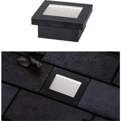 Paulmann 94576 Domenic Inbouwlamp op zonne-energie 0.1 W Warmwit Zwart