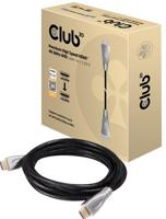 club3D HDMI Aansluitkabel HDMI-A-stekker, HDMI-A-stekker 1.00 m Zwart, Zilver CAC-1311 4K UHD, Folie afscherming, UL gecertificeerd, Stekker past op beide - thumbnail