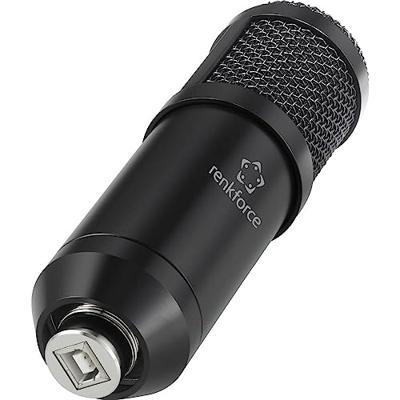 Renkforce RF-MIC-510 USB-microfoon Statief Zendmethode:USB Incl. koffer, Incl. shockmount, Incl. windkap, Incl. kabel, Incl. microfoonstatief USB USB