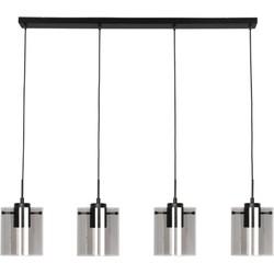 Freelight Hanglamp Interno 4 lichts L 120 cm zwart