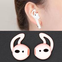 Draadloze Bluetooth oortelefoon silicone ear caps Earpads voor Apple AirPods (roze) - thumbnail