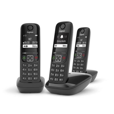 Gigaset AS690AE Trio, zonder antwoordapparaat, Zwart