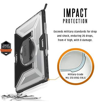 URBAN ARMOR GEAR Plasma Handstrap Case | Microsoft Surface Pro 7+/7 | ice (transparent) | SFPROHSS-L-IC