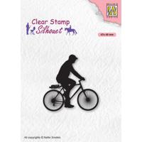 Nellie's Choice • silhouet clear stempels men-things cyclist - thumbnail