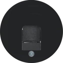 Berker centraalplaat computeraansluiting 1xRJ45 R1-R3 zwart 11702045