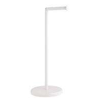 Toiletrolhouder metaal draaibaar wit - thumbnail