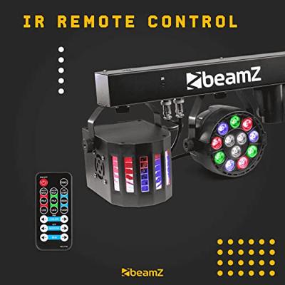 BeamZ PartyBar2 met 2 RGBW LED-parren & 2 derby's op statief - thumbnail