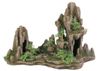 Trixie 8855 Rotsformation met grot/planten, 45 cm