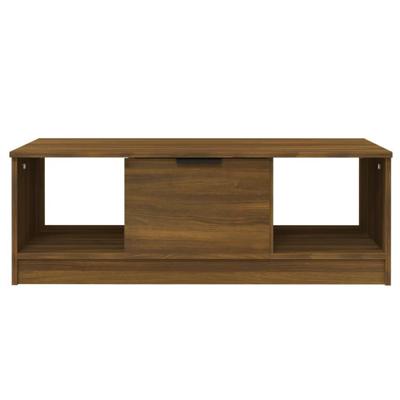 Salontafel 102x50x36 cm bewerkt hout bruin eikenkleur