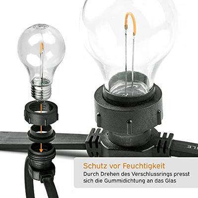 LEDmaxx Illu-22-v2 Party-lichtketting Binnen/buiten werkt op het lichtnet Aantal lampen 60 LED Verlichte lengte: 20 m