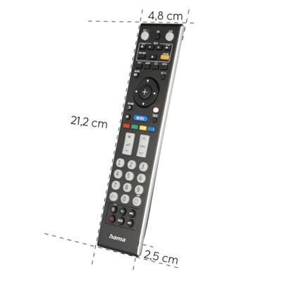 Hama Universele Afstandsbediening Philips TV IR Lerend + Lichtgevende Toetsen Zwart