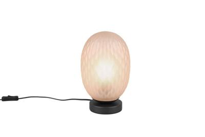 Trio TafellampFacette met geribbeld amber glas - 564200113