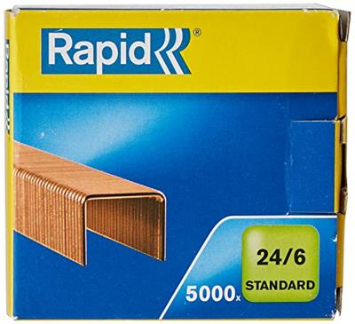 Rapid Nietjes 24/6, koper, doos van 5.000 nietjes