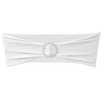 Decoratief stoellint met een diamant 25 stuks (wit) - thumbnail