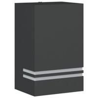 VidaXL Buitenwandlamp roestvrij staal zwart - thumbnail