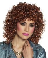 Pruik Club Bruin Dames - thumbnail