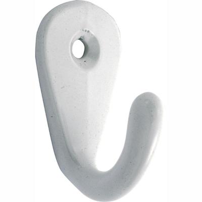 Kanhaak enkel 1 schr.gat 38mm witgel.