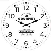 Muurklok Versa Gourmet Hout 4 x 30 x 30 cm - thumbnail