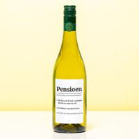 Wijnfles Pensioen Woordenboek - Wit (Sauvignon Blanc) - thumbnail