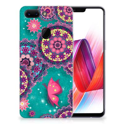 OPPO R15 Pro Hoesje maken Cirkels en Vlinders OPPO R15 Pro Hoesje maken Cirkels en Vlinders