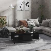 Salontafel 103,5x60x35 cm spaanplaat hoogglans zwart - thumbnail