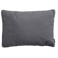 Sierkussen 60x40 piping Panama grijs - thumbnail