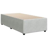 Bedframe zonder matras 90x200 cm fluweel lichtgrijs - thumbnail